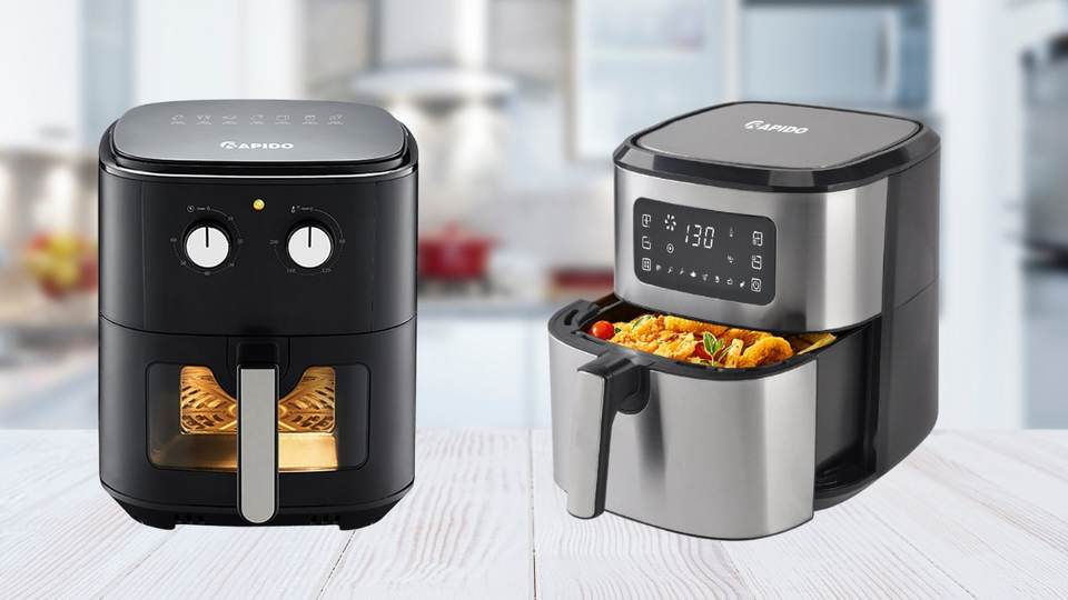 Nồi chiên không dầu Rapido có tốt không? Nguồn gốc xuất xứ nồi chiên không dầu Rapido