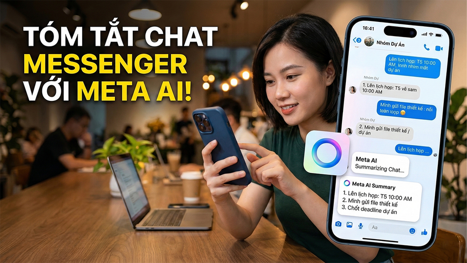Cách tóm tắt đoạn chat bằng Meta AI trong Messenger rất tiện lợi